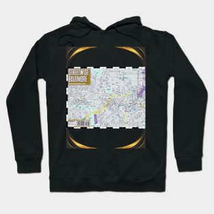 VINTAGE BALTIMORE MAP DESIGN Hoodie